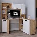 Квартет-13 (Дуб крафт золотой/Белый древесные поры)