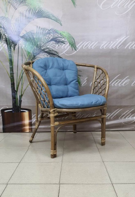 Кресло Bahama (Ротанг №6, ткань Matador 020)