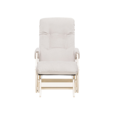 Кресло-маятник Неаполь Модель 12 (Дуб шампань-эмаль/Ткань серый Verona Light Grey)